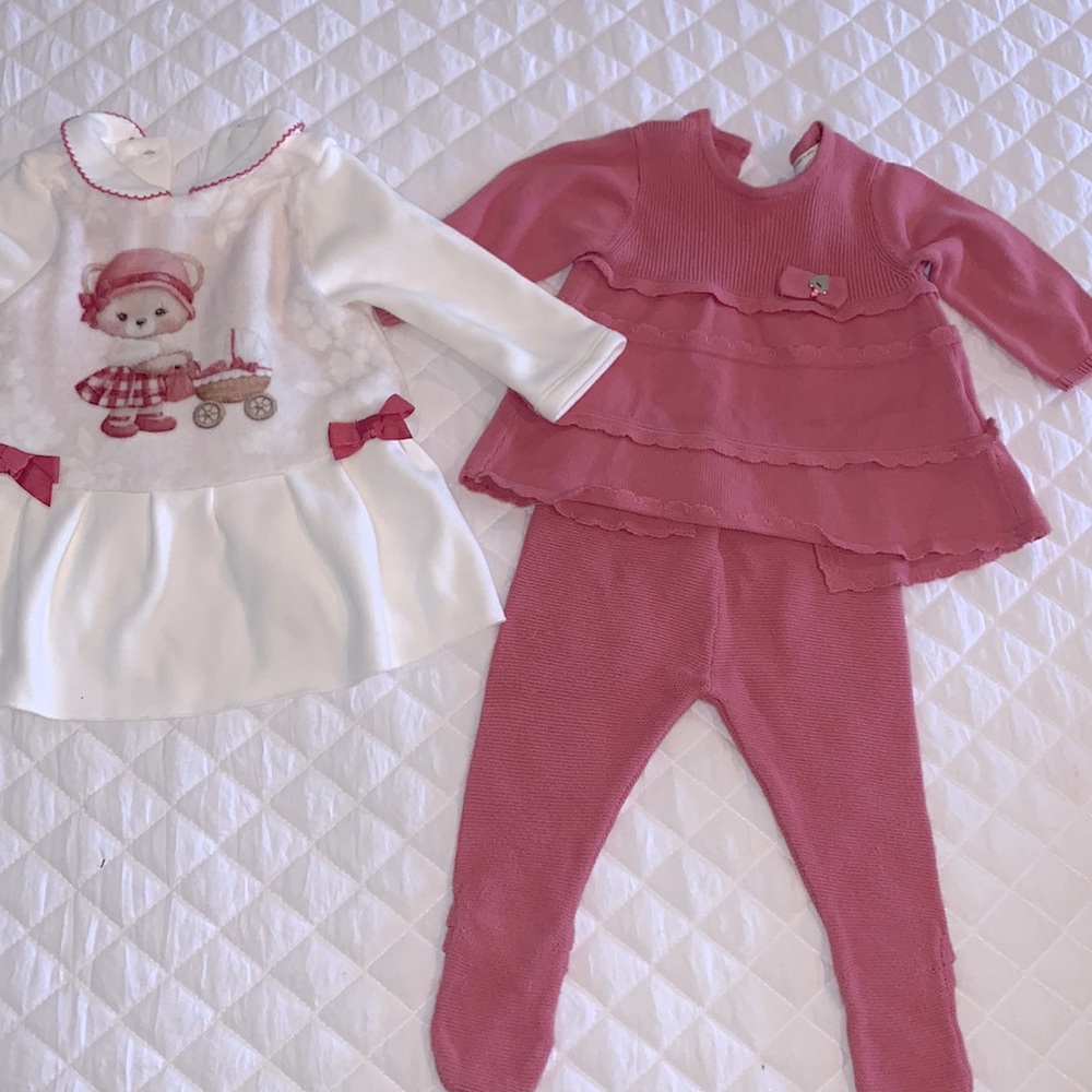 Dress and knitted set! Excellent condition!